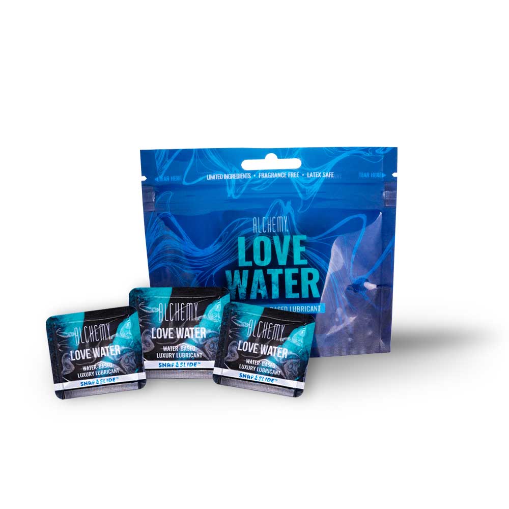 Alchemy Love Water Snap Slide Display - 12 Packs 16 Ct - Water - Based Lubricant - Time4Task2Toys