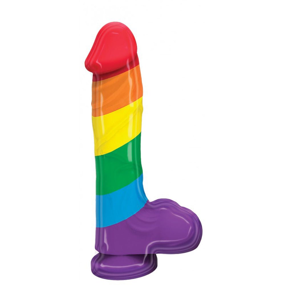 Pumped Rainbow Silicone Dildo - Time4Task2Toys