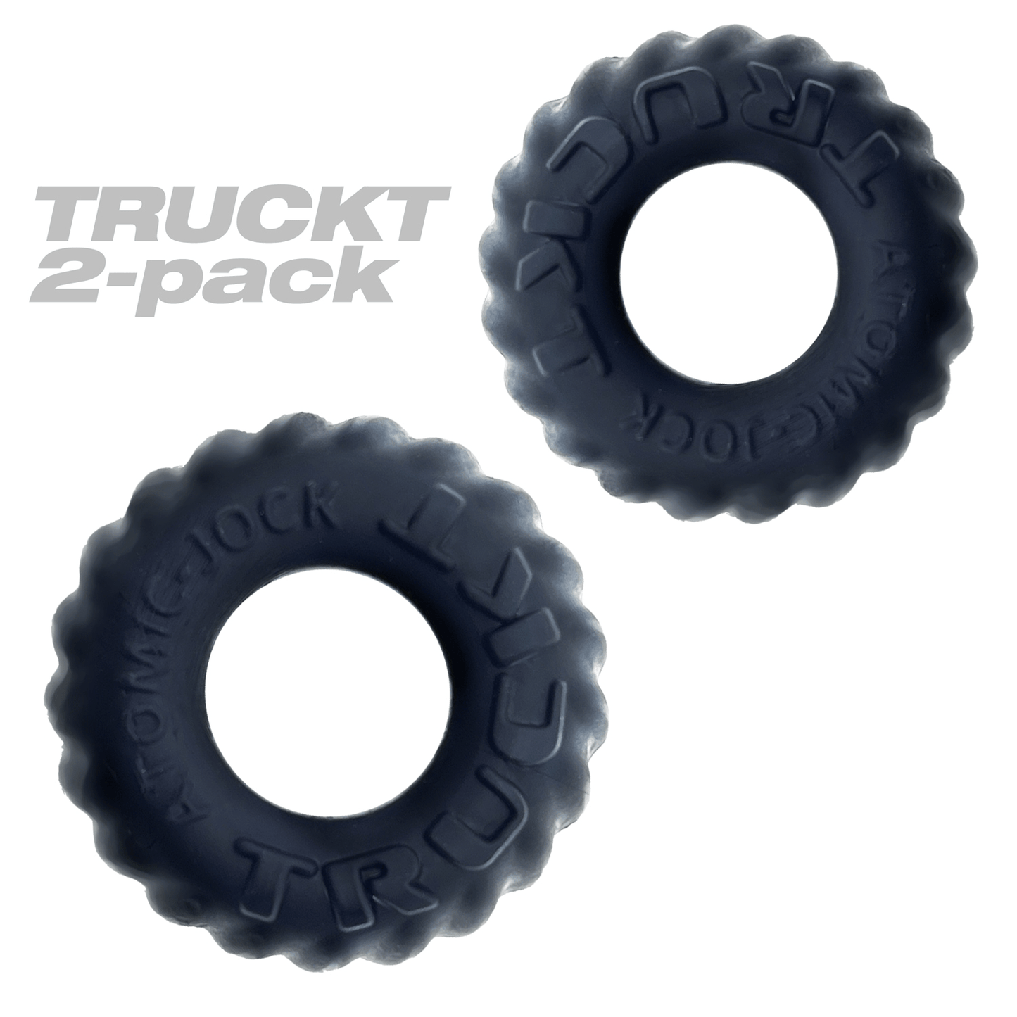 Truckt 2 Piece Cockring Set Atomic Jock - Night Black - Time4Task2Toys