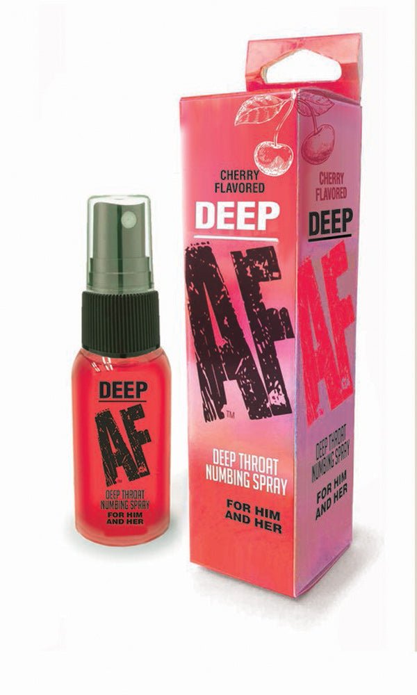 Deep Af Deep Throat Numbing Spray - Cherry - 1 Fl. Oz. - Time4Task2Toys