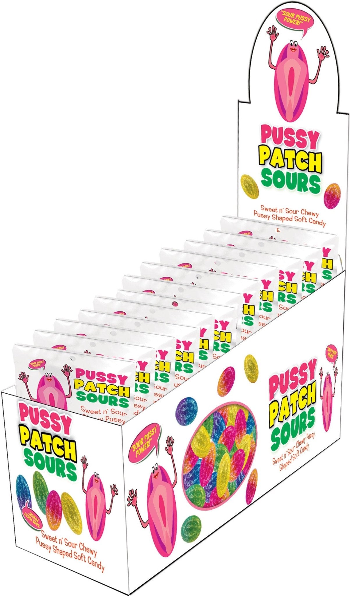 Pussy Patch Sours - 12 Piece Display - Time4Task2Toys