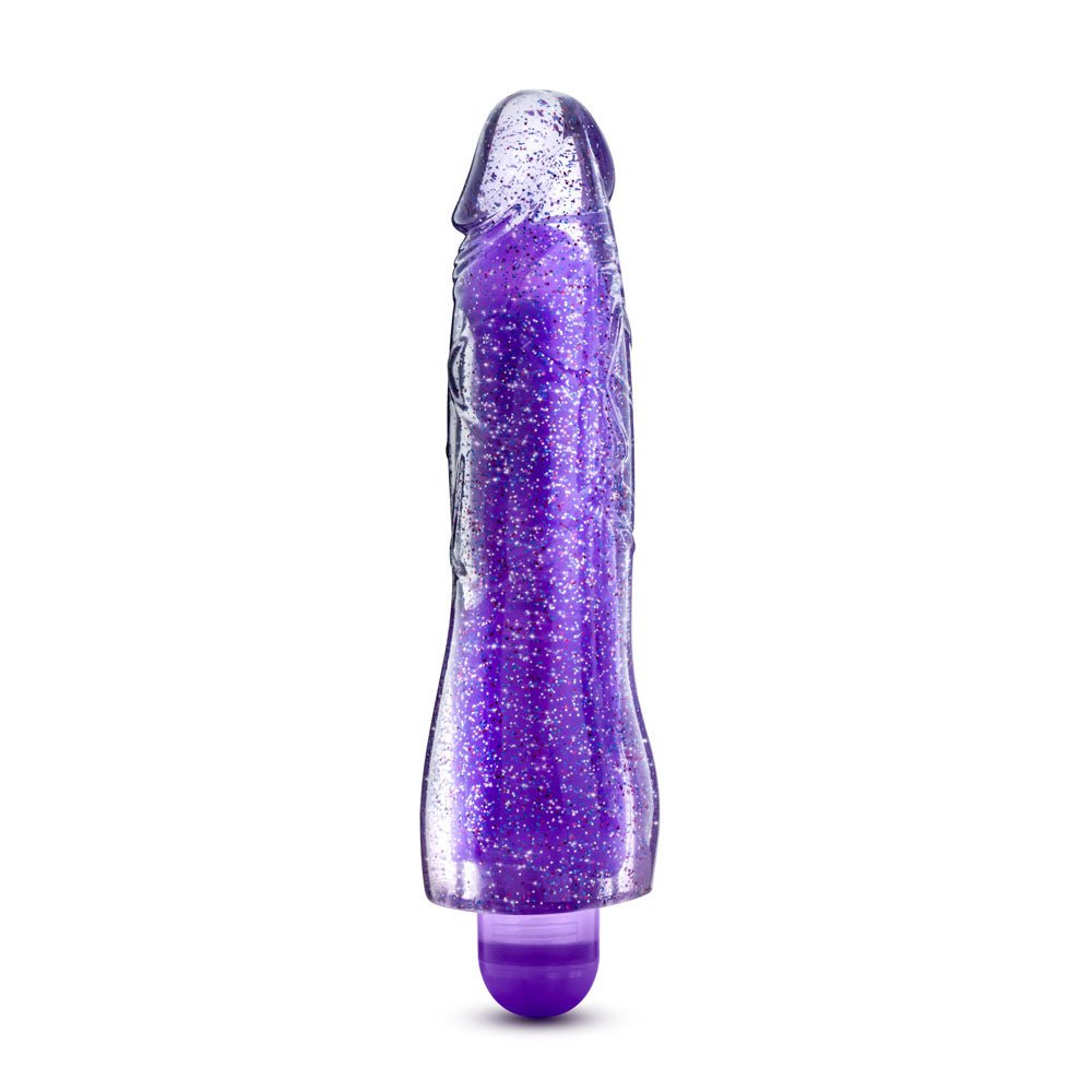Glow Dicks - Molly Glitter Vibrator - Purple - Time4Task2Toys