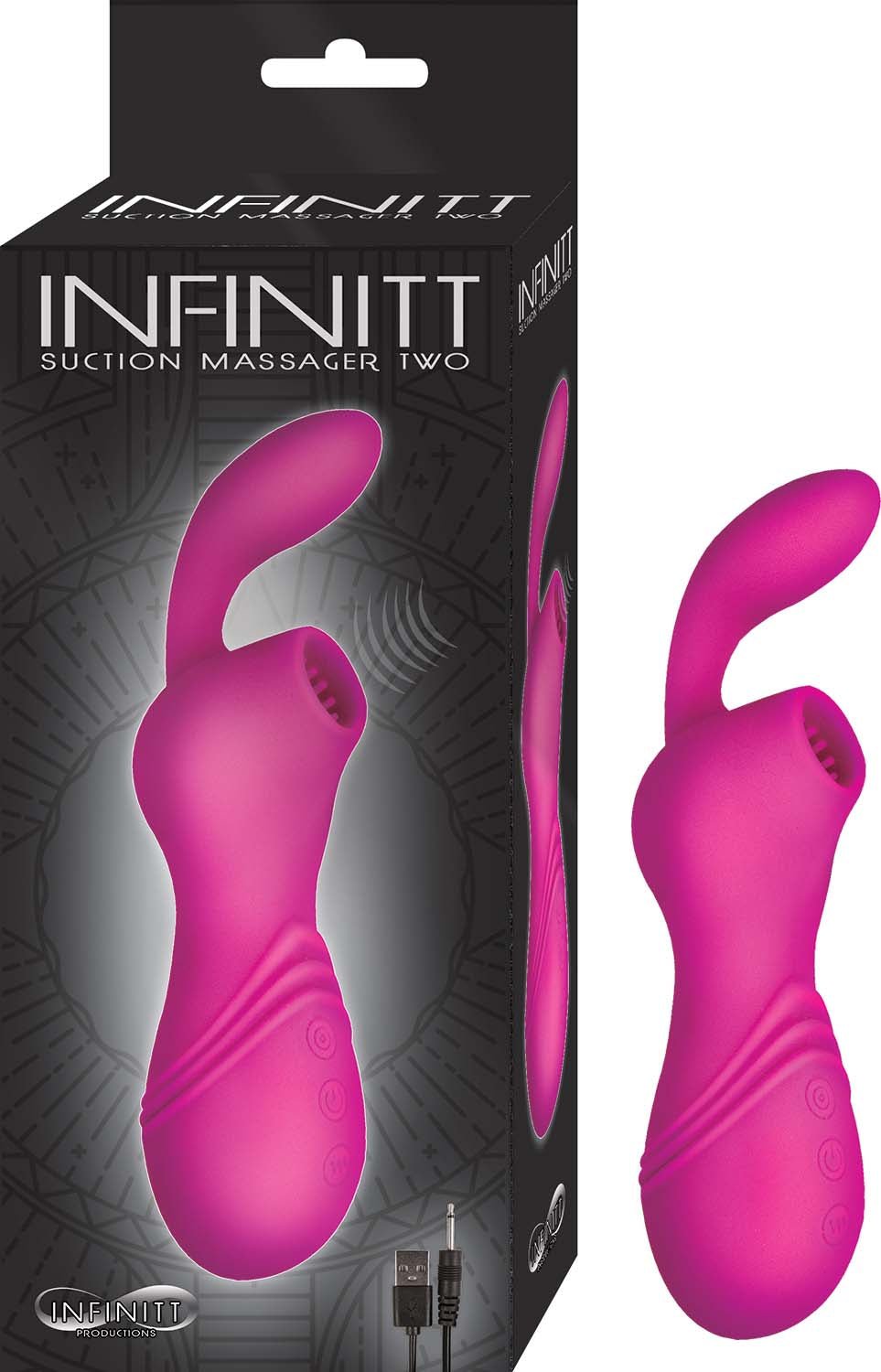 Infinitt Suction Massager Two - Pink - Time4Task2Toys
