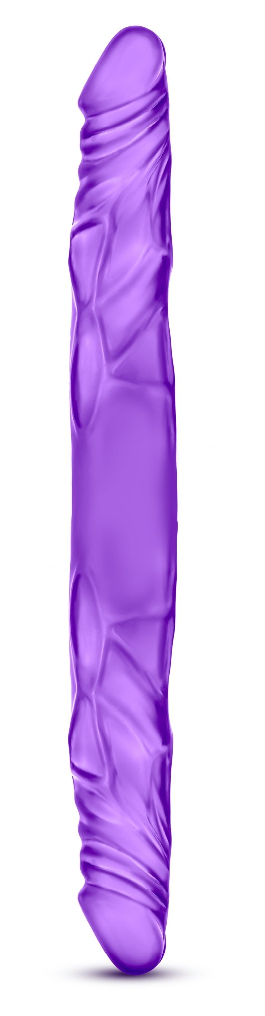 B Yours 14 Inch Double Dildo - Purple - Time4Task2Toys