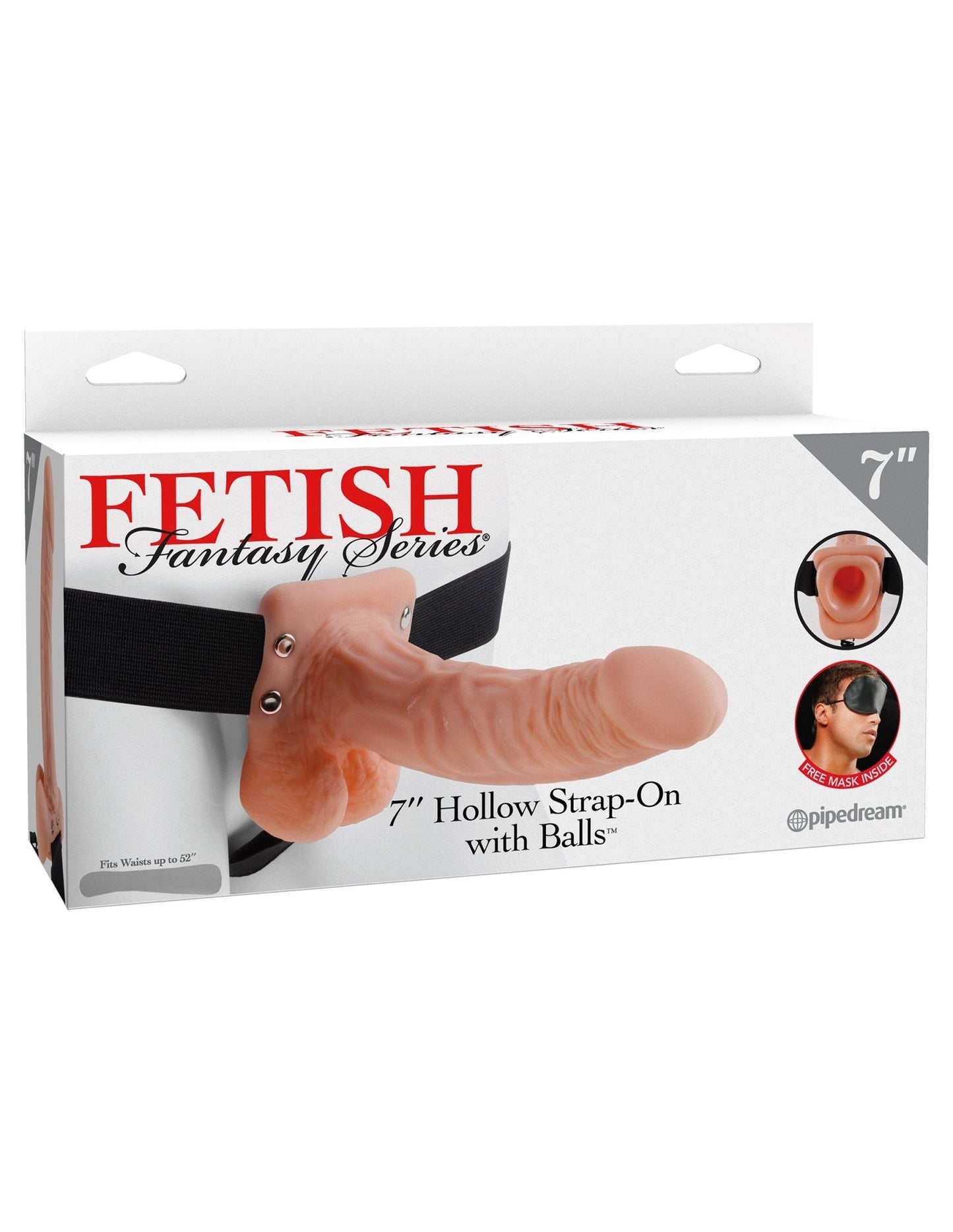 Fetish Fantasy Series 7 Inch Hollow Strap - on With Balls - Flesh - Time4Task2Toys