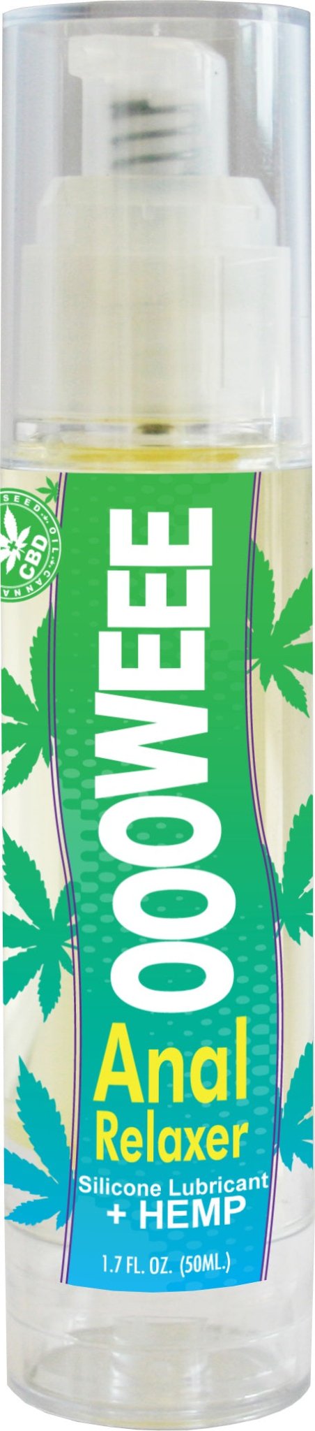 Oooweee Anal Relaxer Silicone Lubricant Plus Hemp - 1.7 Fl. Oz. / 50 ml - Time4Task2Toys