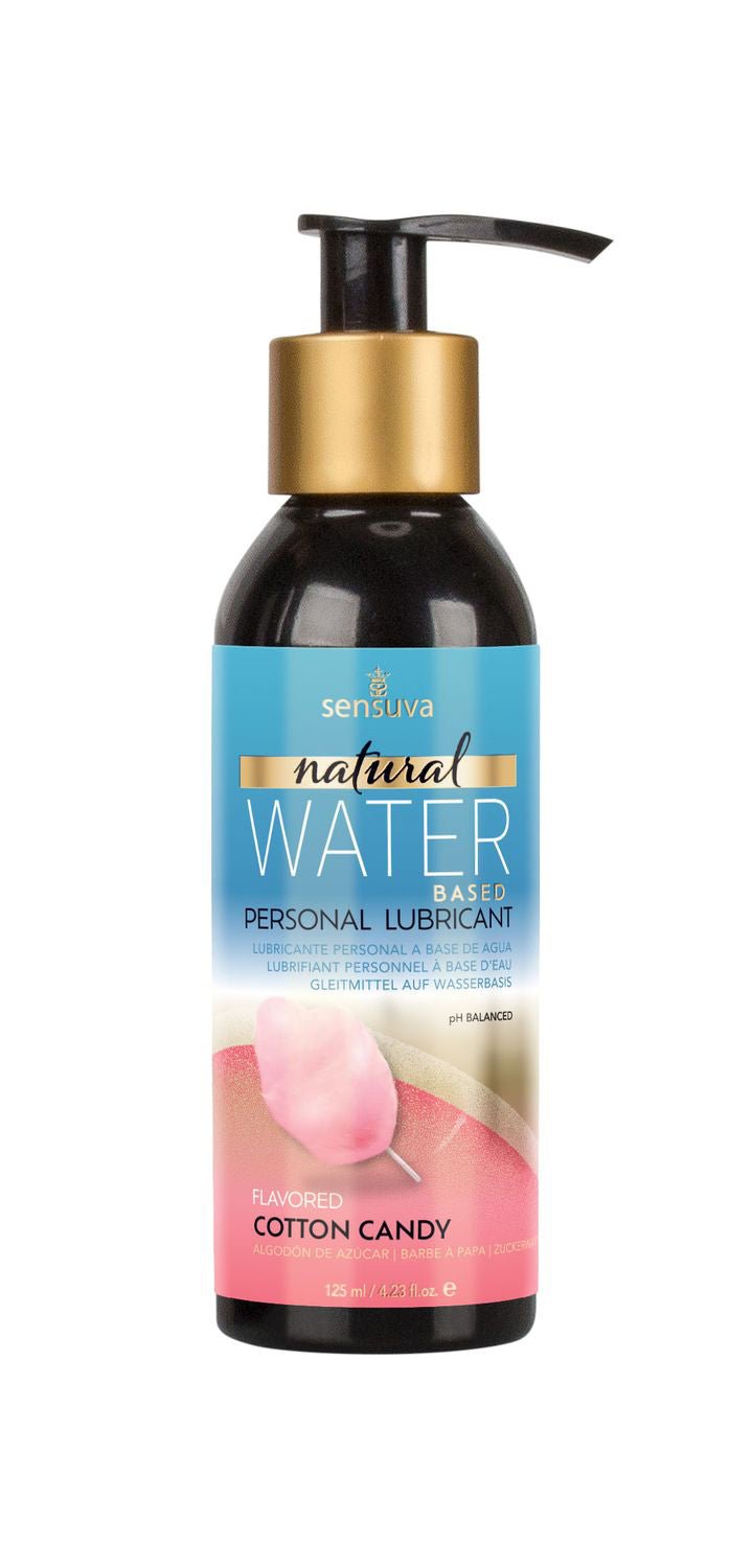 Natural Water - Based Personal Lubricant 4.23 Fl. Oz. - Cotton Candy - Time4Task2Toys
