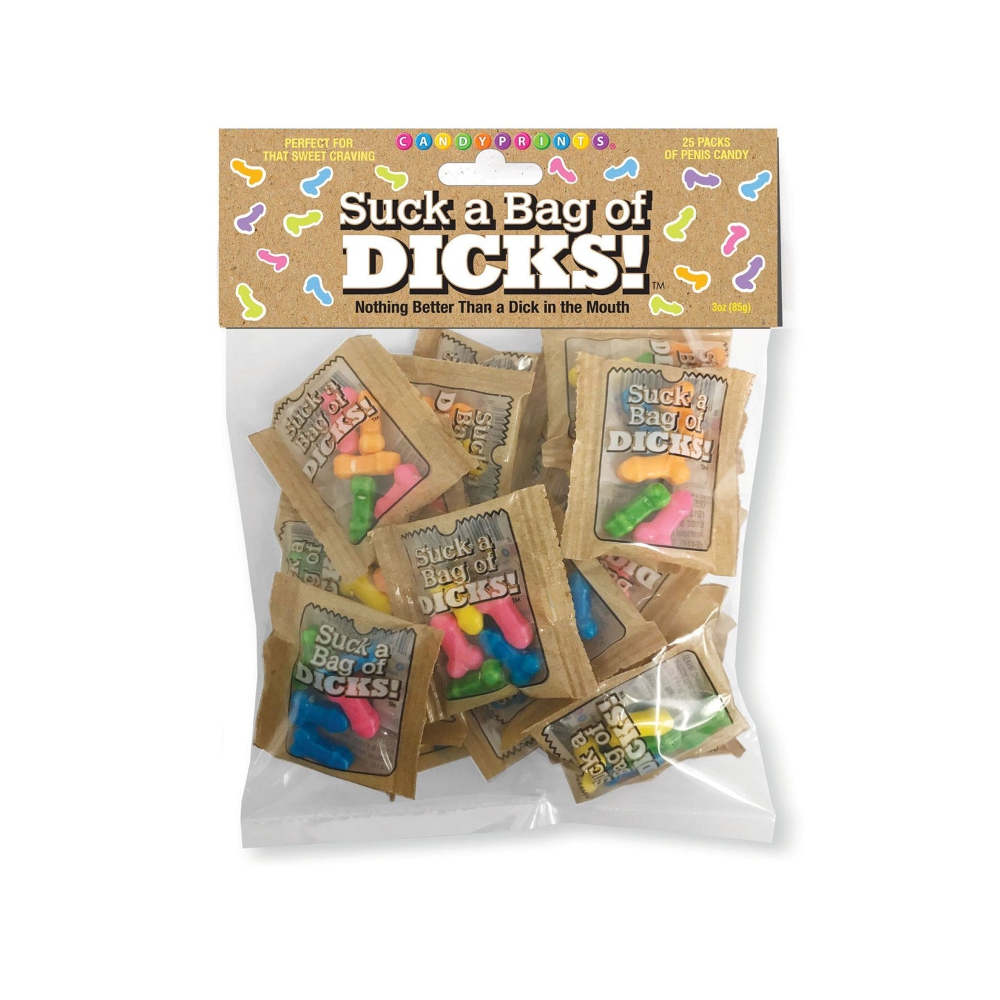 Suck a Bag of Dicks! 25 Individual Fun Size Packages - Time4Task2Toys