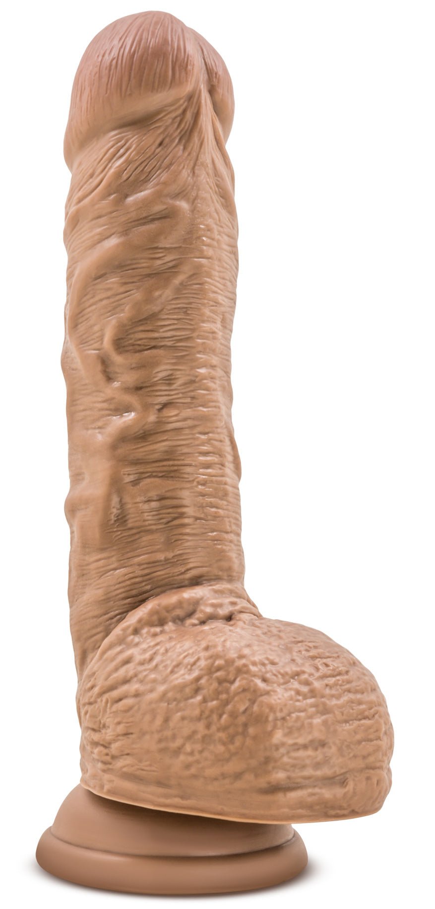 Au Naturel - Big Billy - 9 Inch Dildo - Mocha - Time4Task2Toys