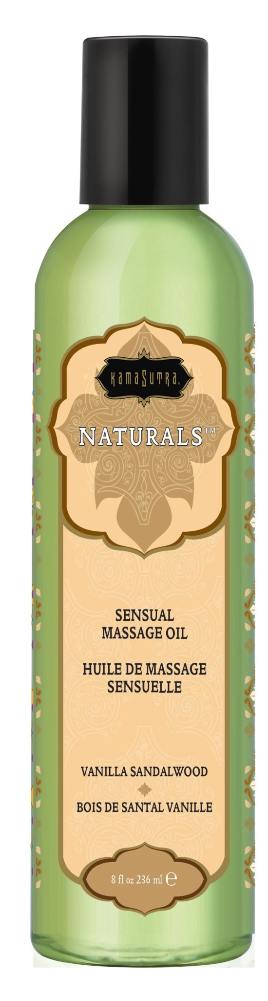 Naturals Massage Oil - Vanilla Sandalwood 8 Fl. Oz. - Time4Task2Toys
