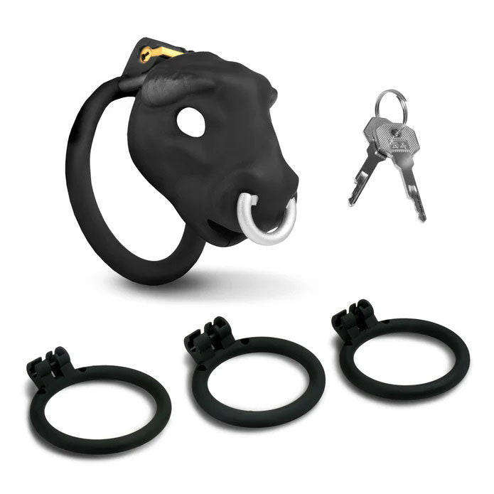 "Bull Chastity Cage - Black MS-AH664-BLACK"