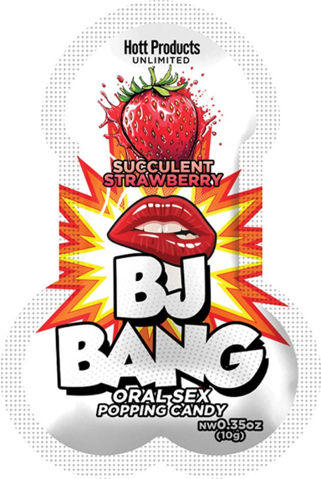 Bj Bang - Oral Sex Popping Candy - Strawberry 10gm - Time4Task2Toys