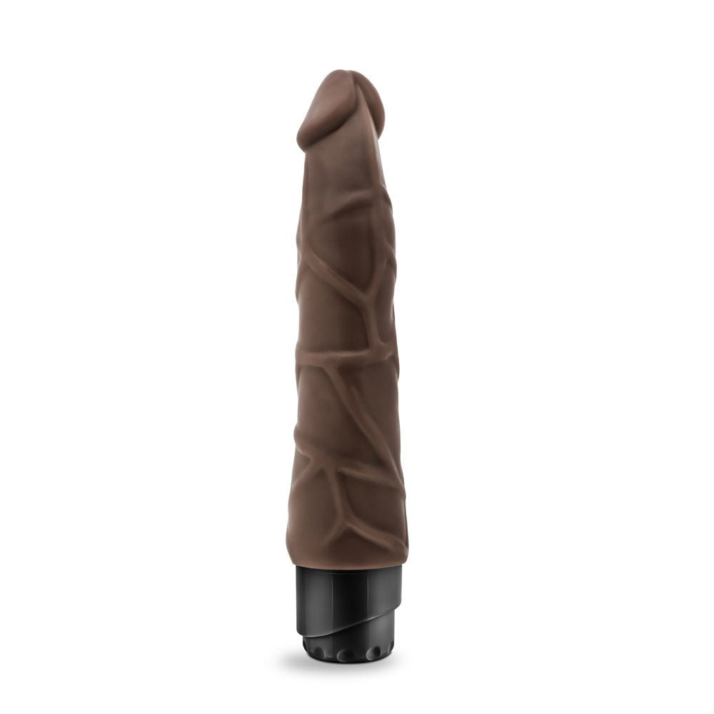 Dr. Skin - Cock Vibe 1 - 9 Inch Vibrating Cock - Chocolate - Time4Task2Toys