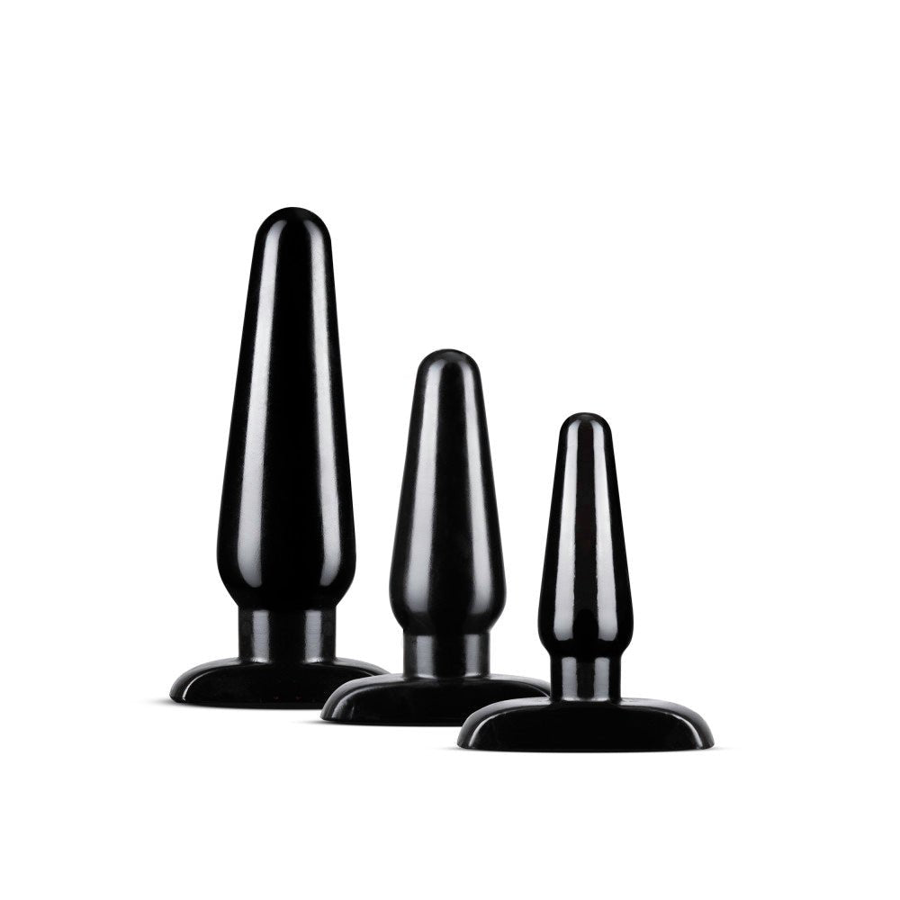 Anal Adventures - Basic Plug Kit - Black - Time4Task2Toys