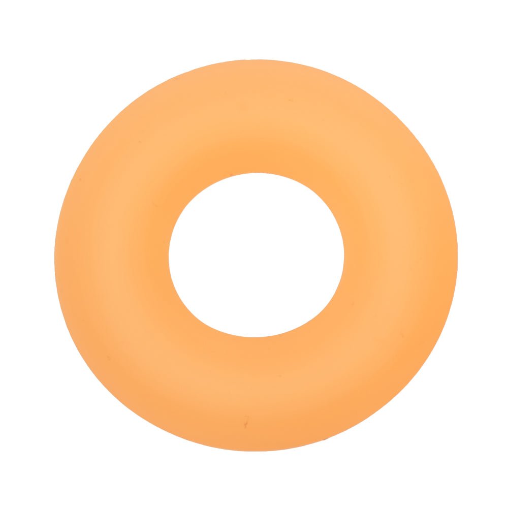 Alpha Glow - in - the - Dark Liquid Silicone Prolong Medium Ring - Orange - Time4Task2Toys