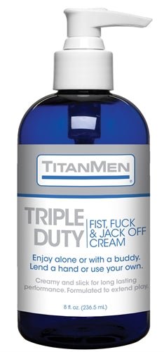 Titanmen Triple Duty Fist, Fuck and Jack Off Cream - Bulk - 8 Fl. Oz. - Time4Task2Toys