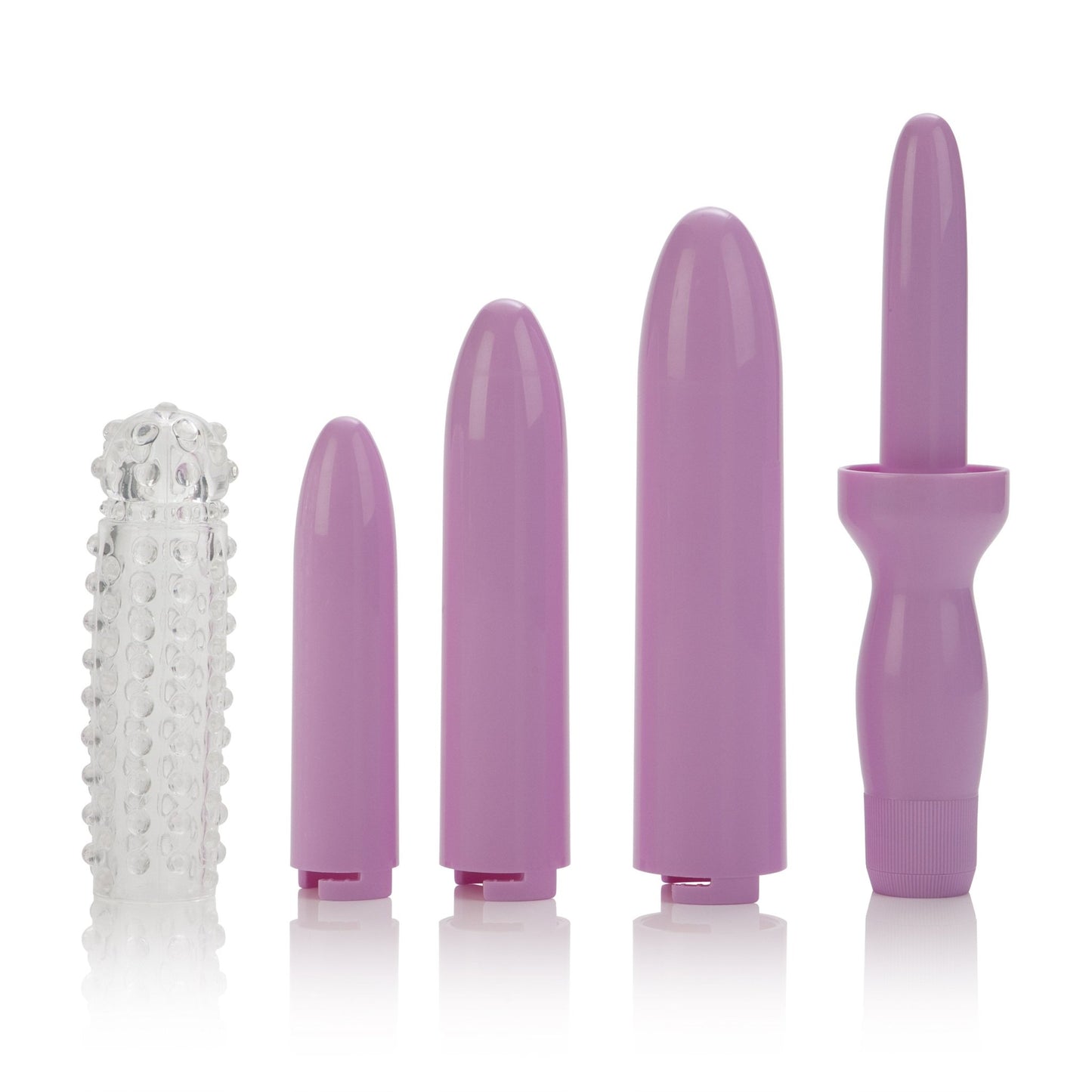 Dr. Laura Bernam Dilators - Set of 4 Locking Sizes Plus Sleeve - Purple - Time4Task2Toys