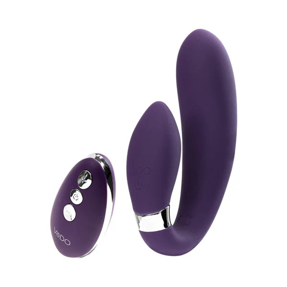 Jeni C - Shaped Dual Motor Vibe With Remote - Purple - Time4Task2Toys
