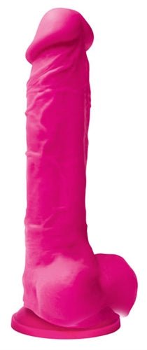 Colours Pleasures - 8 Inch Dildo - Pink - Time4Task2Toys