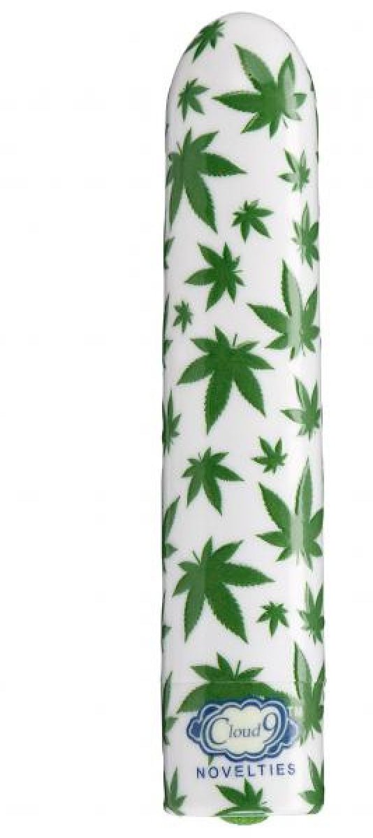 420 Slim Cannabis Leaf Vibe - White/green - Time4Task2Toys