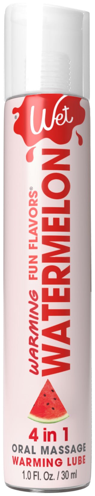 Wet Warming Fun Flavors - Watermelon - 4 in 1 Lubricant 1 Oz - Time4Task2Toys