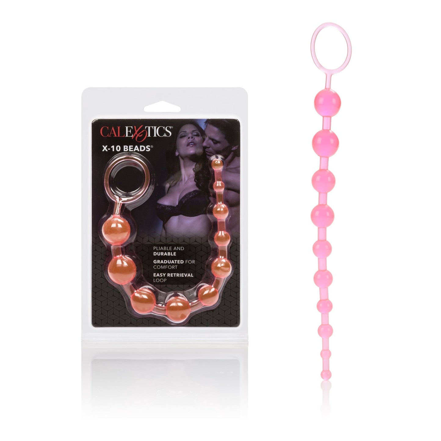 X - 10 Beads - Pink - Time4Task2Toys