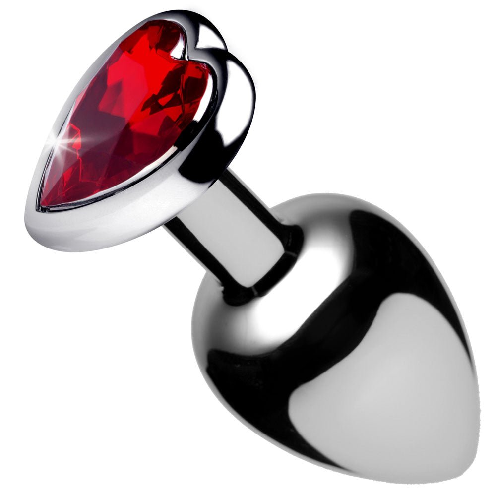 Red Heart Gem Anal Plug - Small - Time4Task2Toys