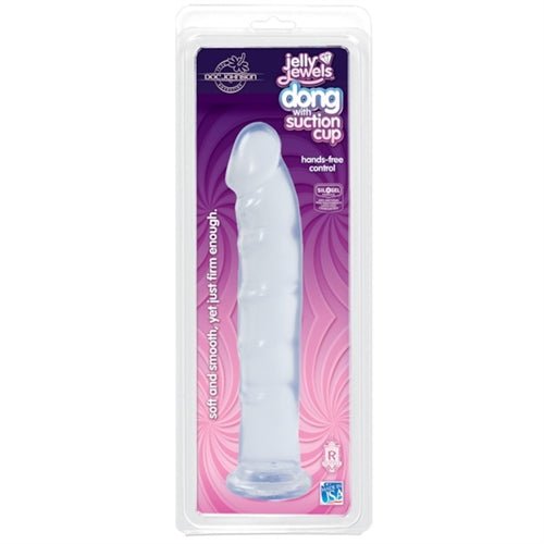 Juicy Jewels - Dong With Suction Cup - Clear - Time4Task2Toys
