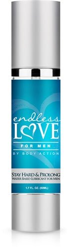 Endless Love for Men Stay Hard and Prolong Water Based Lubricant 1.7 Oz - Time4Task2Toys