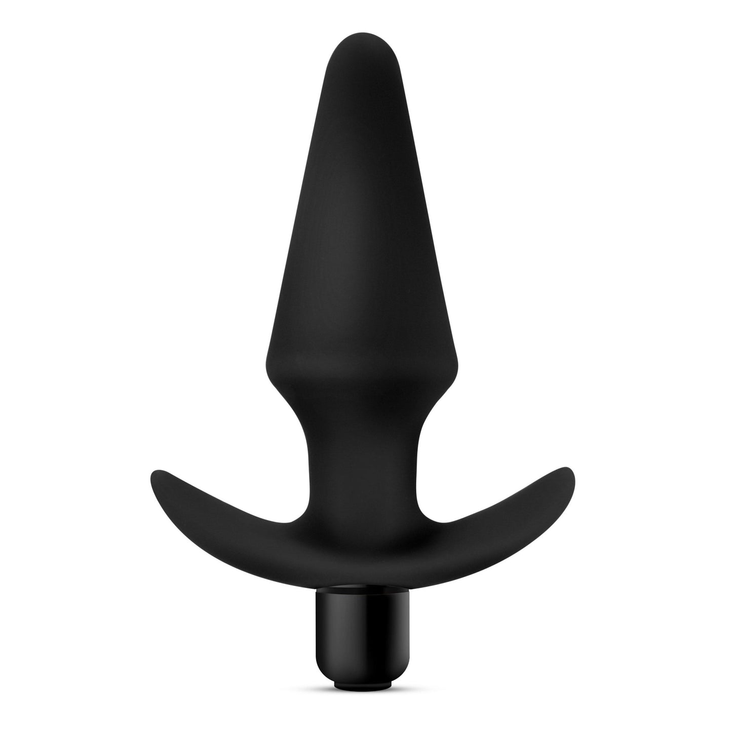 Anal Adventures Platinum - Silicone Vibrating Plug - Black - Time4Task2Toys