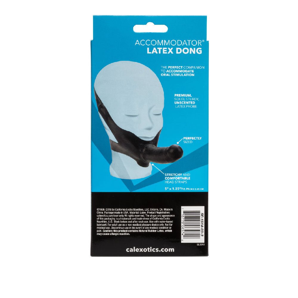 The Original Accomodator Latex Dong - Black - Time4Task2Toys