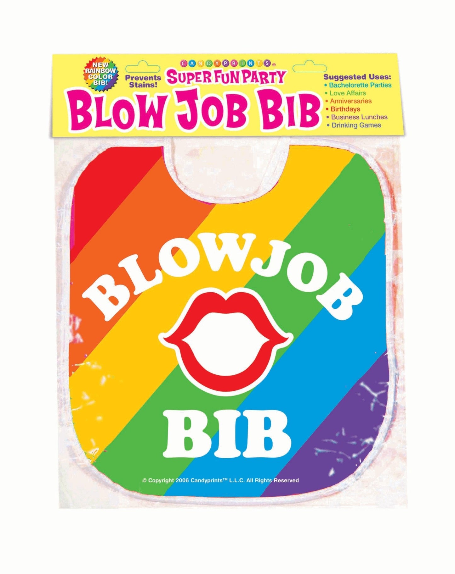 Blow Job Bib - Rainbow - Time4Task2Toys