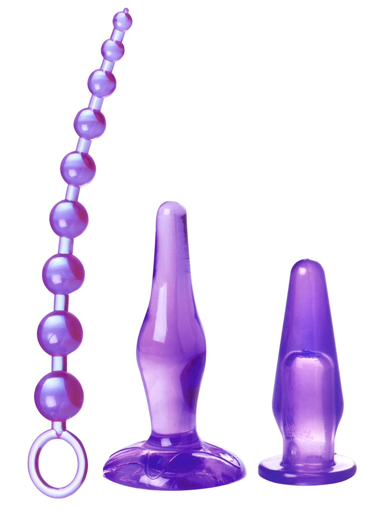 Amethyst Adventure 3 Pieces Anal Toy Kit - Time4Task2Toys