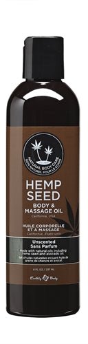 Hemp Seed Massage and Body Oil - Unscented - 8 Fl. Oz./ 237ml - Time4Task2Toys