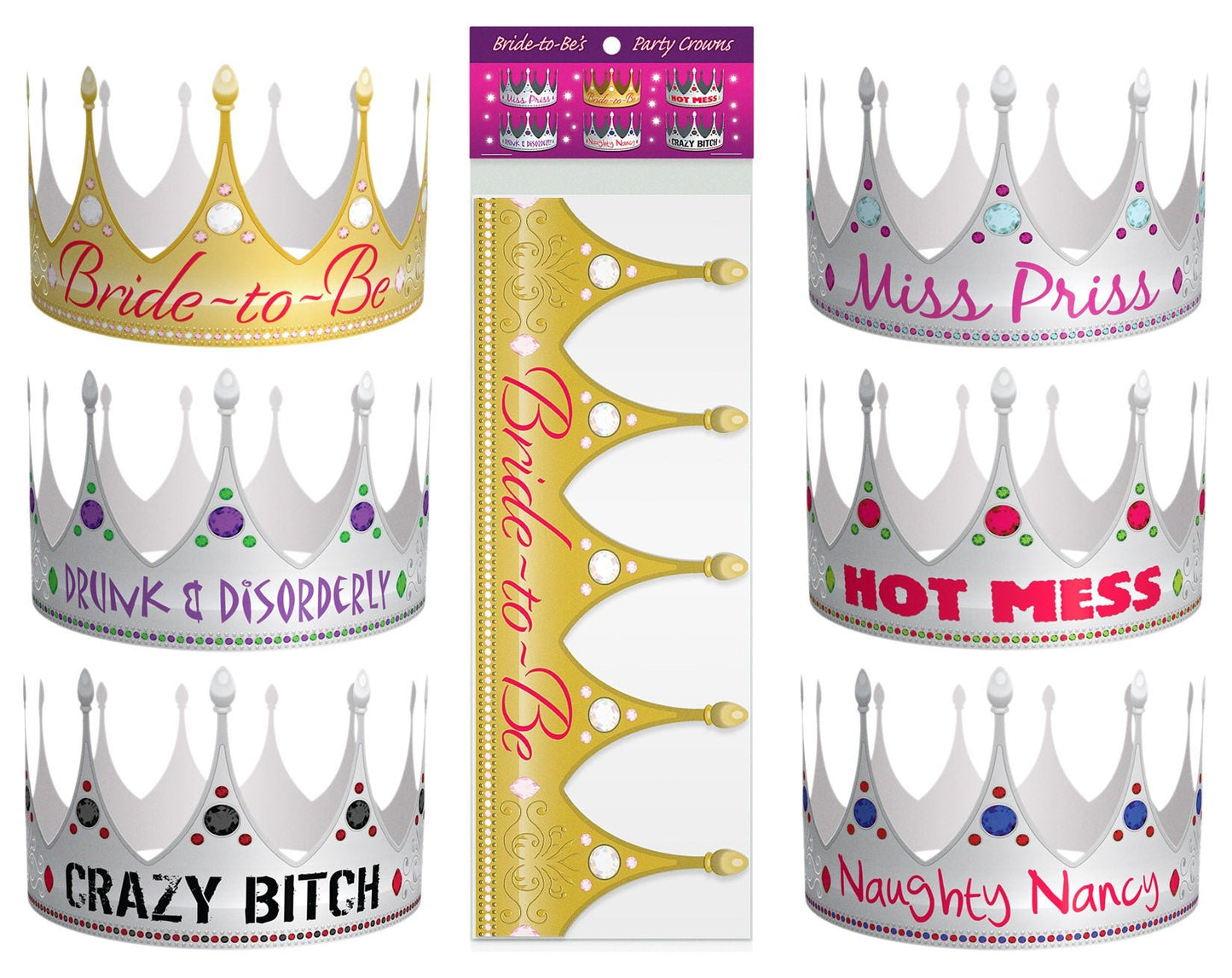 Bride - to - Be Party Crowns - Time4Task2Toys