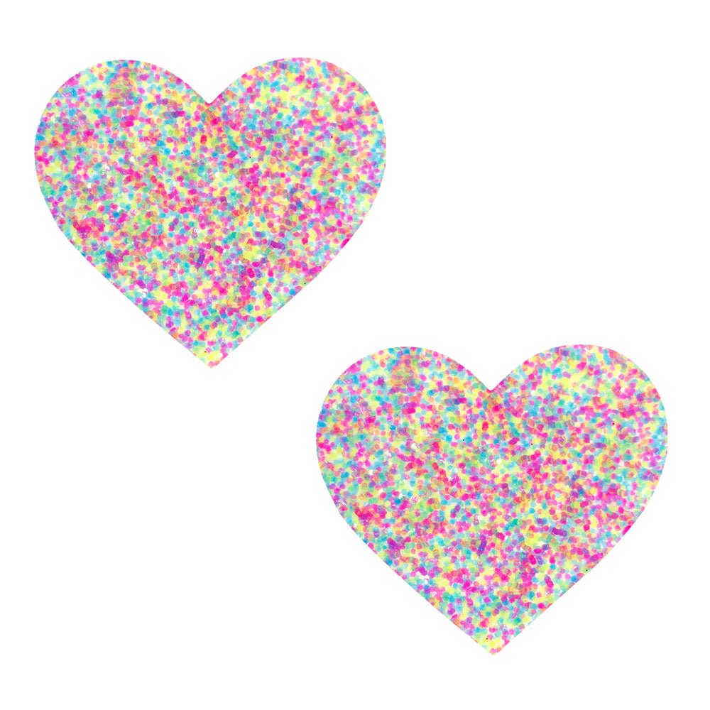 Sprankles Neon Blacklight Glitter I Heart U Nipztix Pasties - Time4Task2Toys