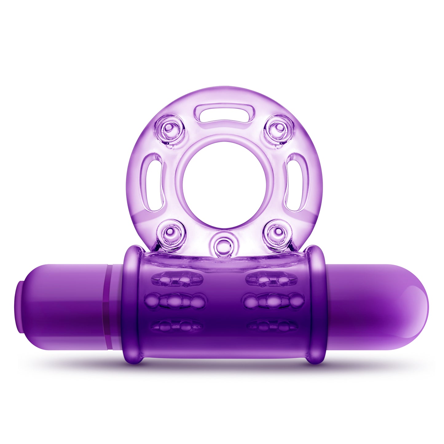 Play With Me - Couples Play - Vibrating Cock Ring - Purple - Time4Task2Toys