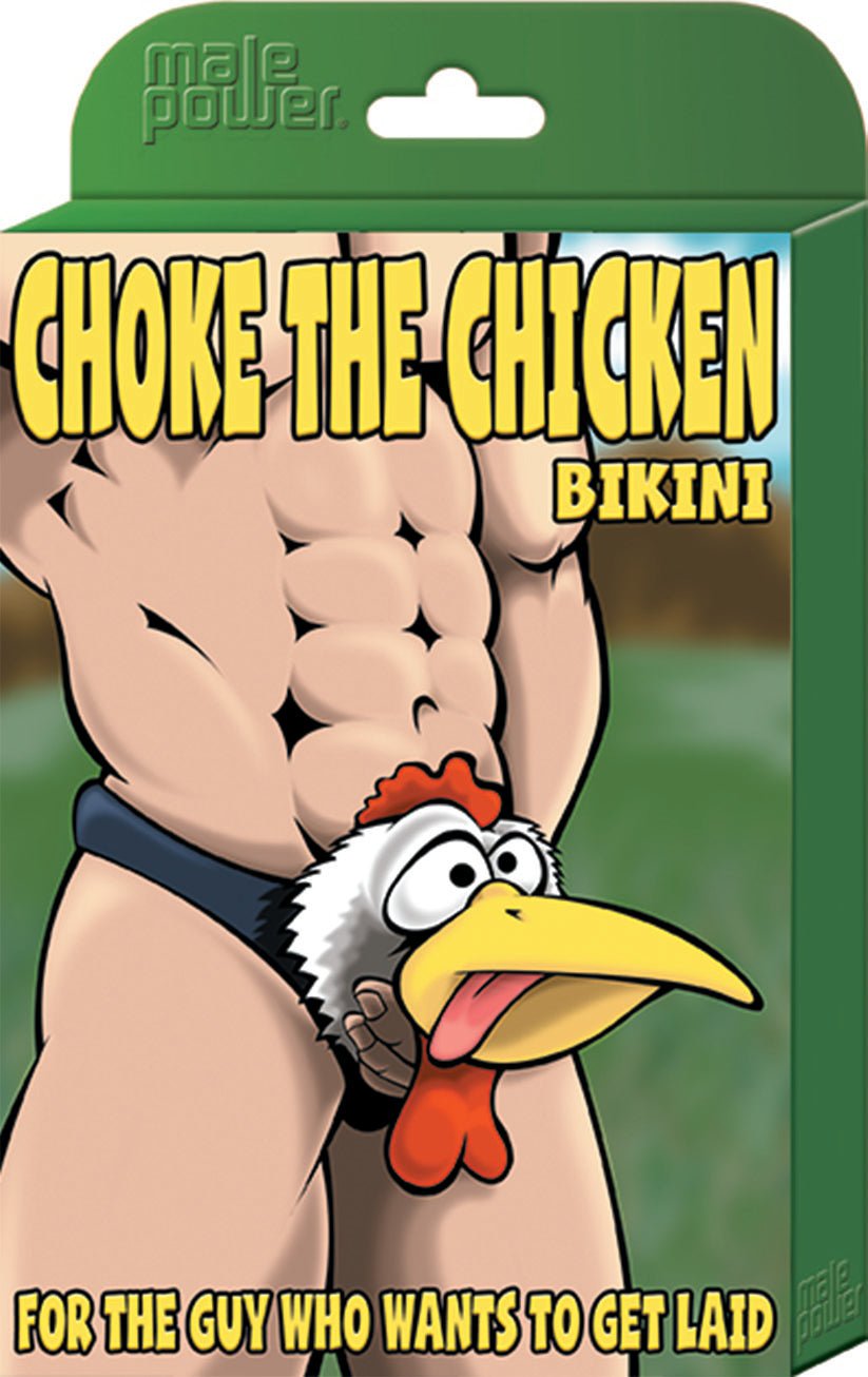 Choke the Chicken Bikini - One Size - Black - Time4Task2Toys
