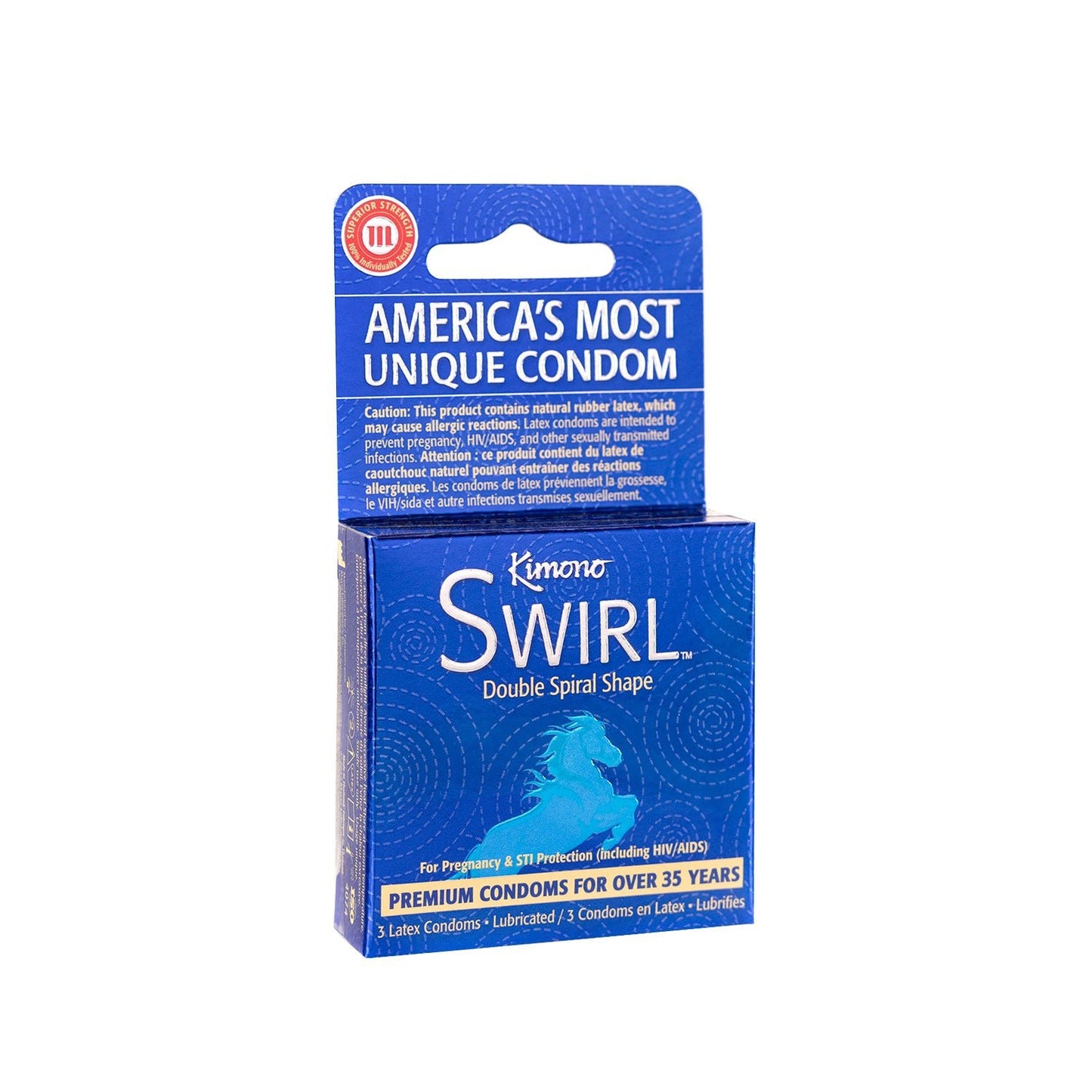 Kimono Swirl 3 Count Condoms - Time4Task2Toys
