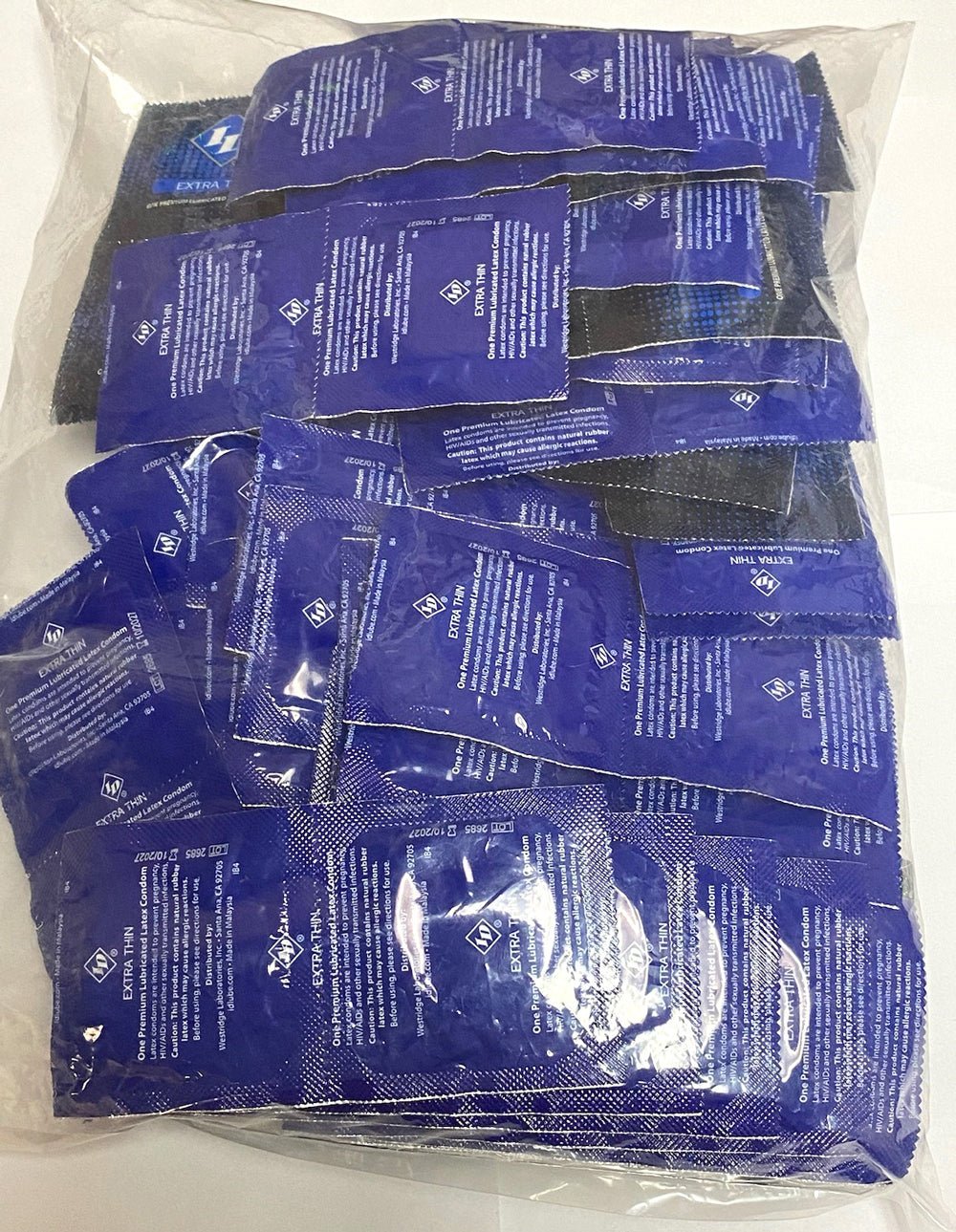 ID Extra Thin Condom Bag 144 Pieces Bulk - Time4Task2Toys