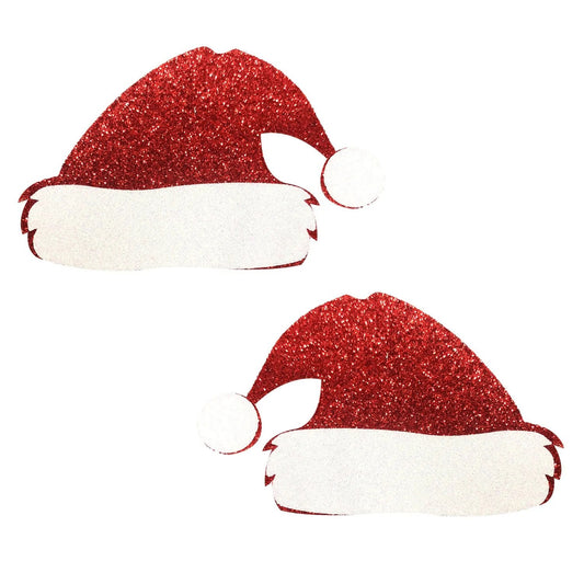 "Freaking Awesome Glitter Santa Hat Nipple Cover Pasties NN-FA-HAT-NS"