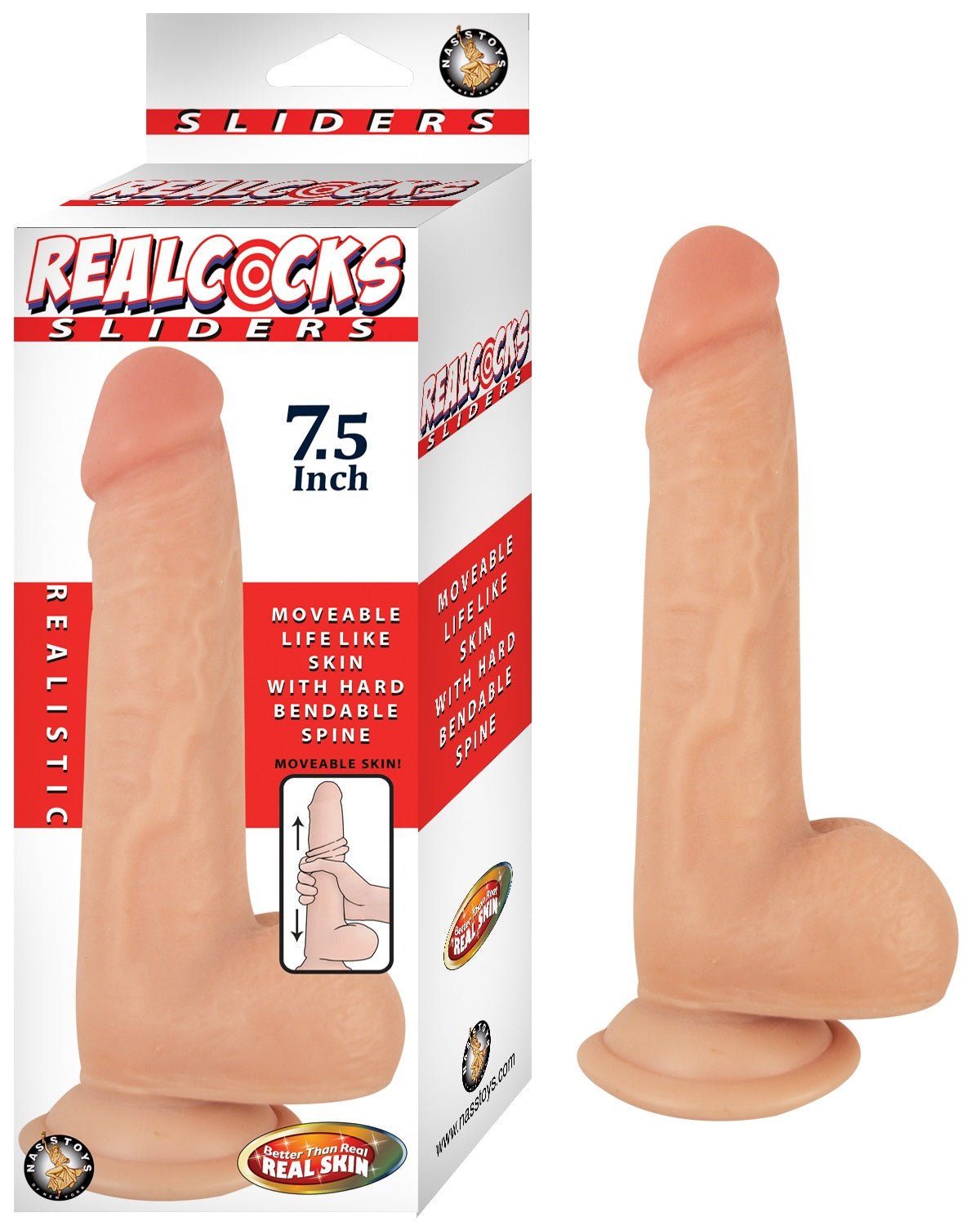 Realcocks Sliders - 7.5 Inch - Flesh - Time4Task2Toys