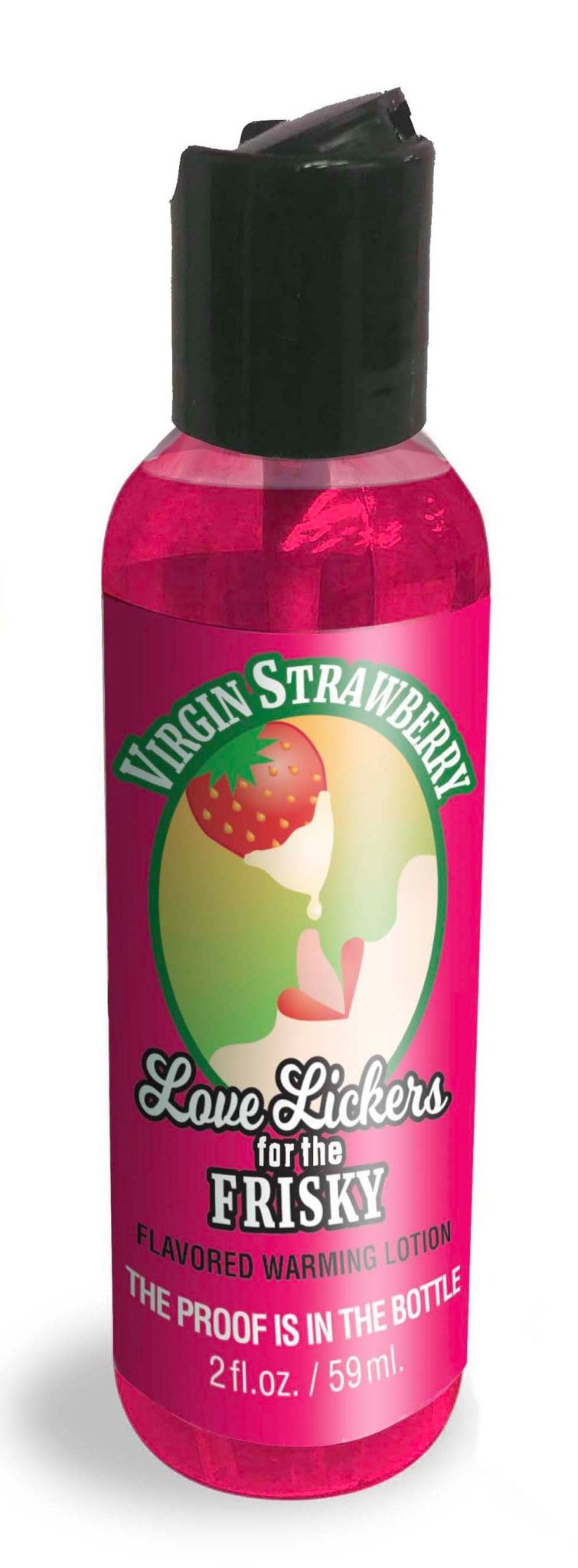 Love Lickers Massage Oil - Virgin Strawberry - 1.76 Fl. Oz. - Time4Task2Toys