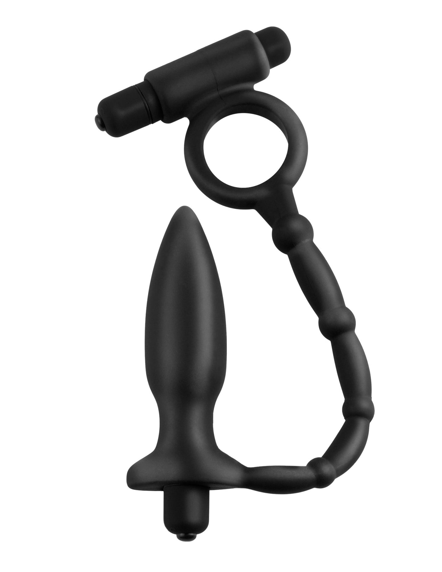 Anal Fantasy Collection Ass Kicker With Cockring - Black - Time4Task2Toys