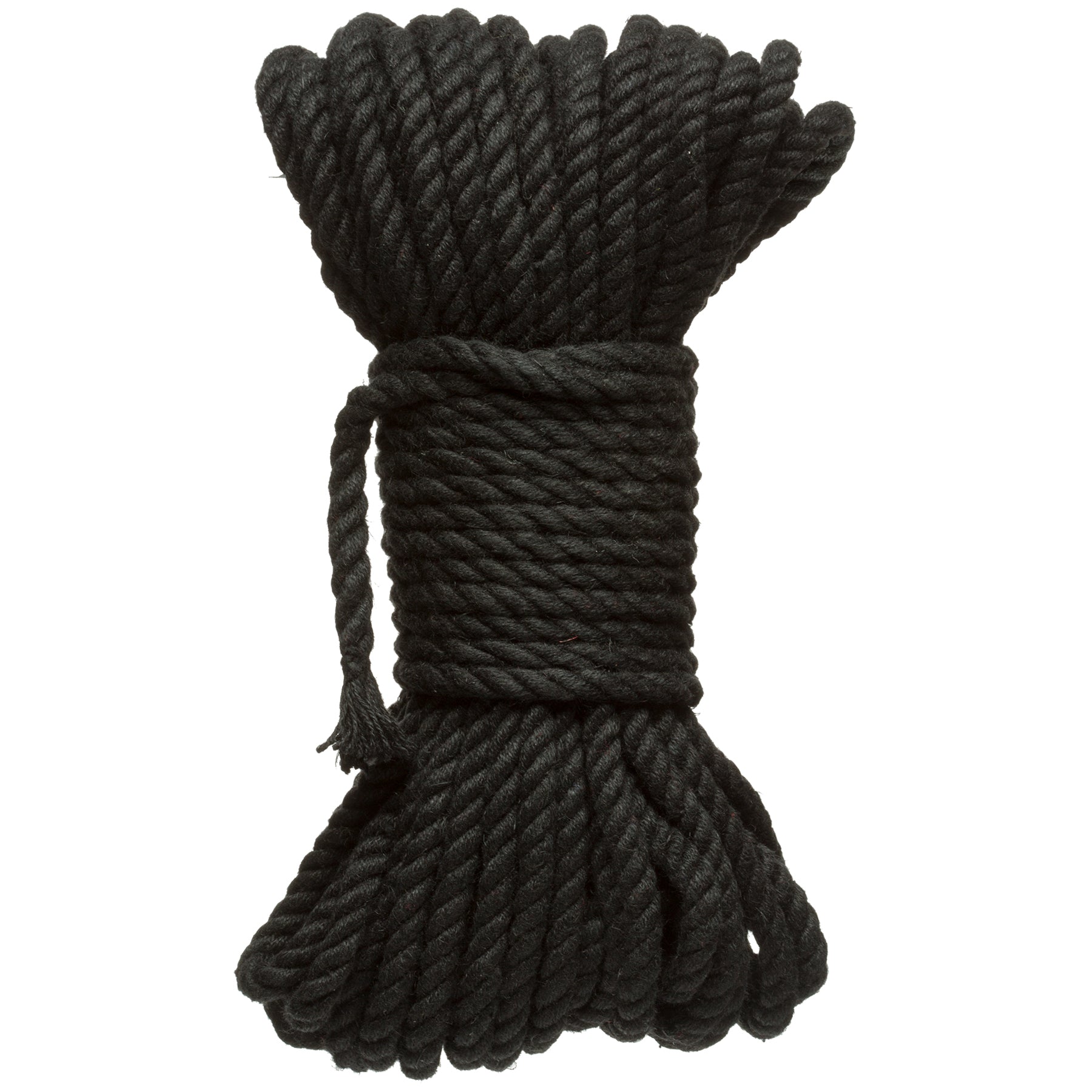"Merci - Bind and Tie - 6mm Hemp Bondage Rope - 50 Feet - Black DJ2404-39-BX"