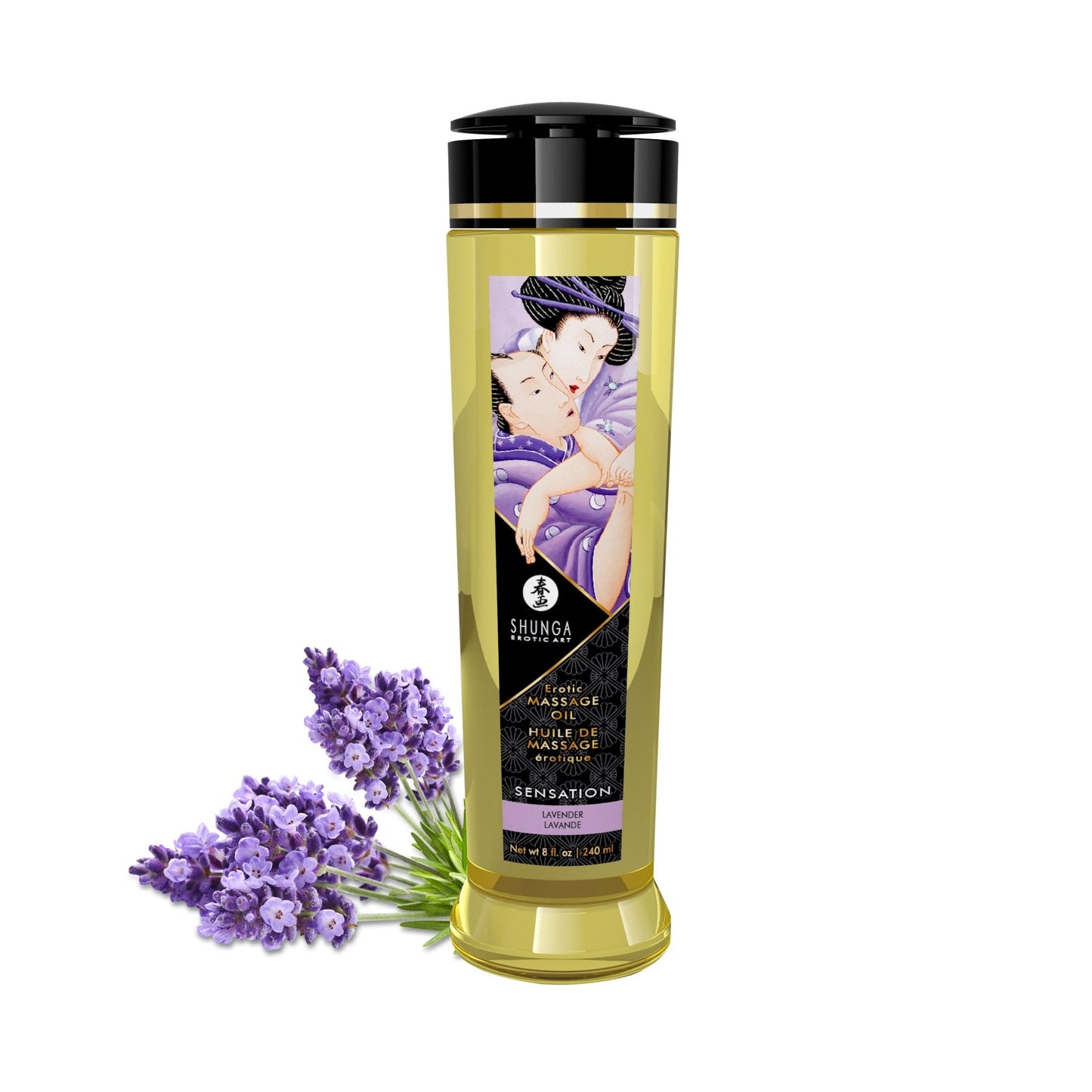 Massage Oils - Sensation - 8 Fl. Oz. Lavender - Time4Task2Toys