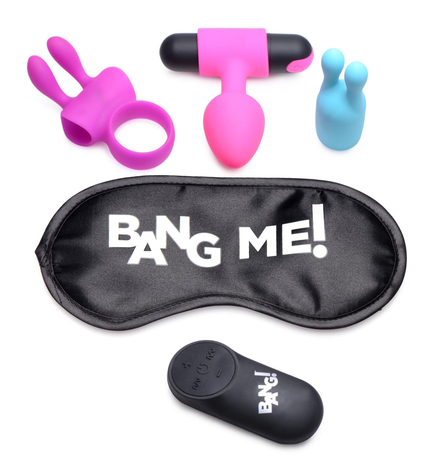 Birthday Sex Kit - C - Ring, Plug, C - Stim, Bullet and Blindfold - Time4Task2Toys