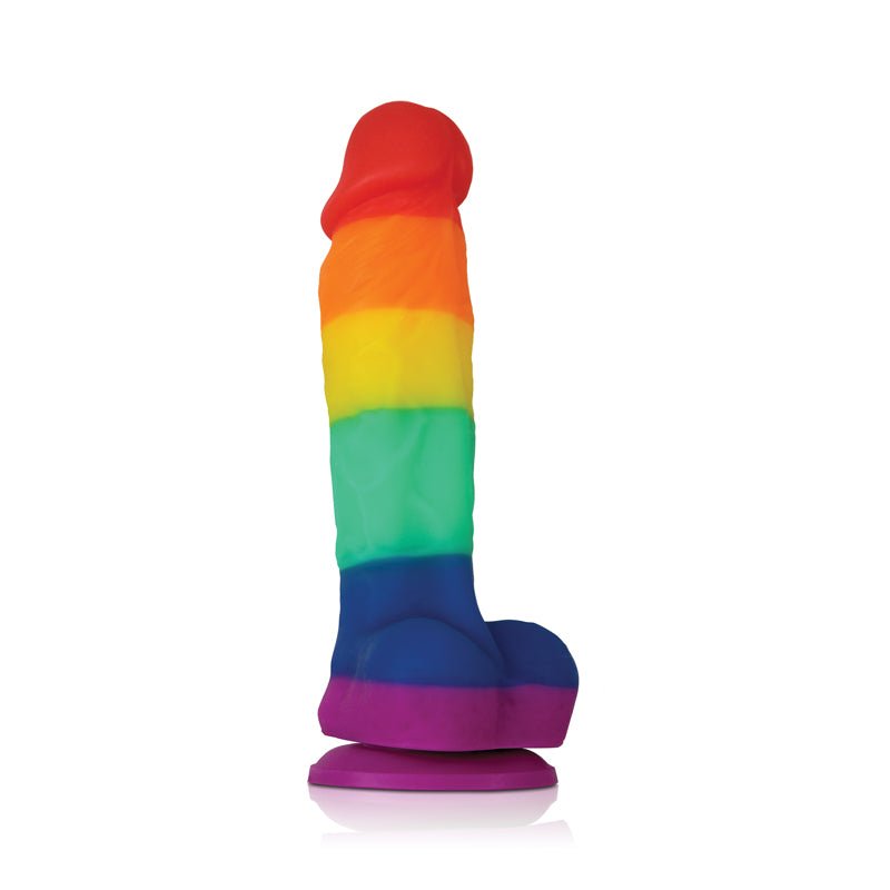 Colours Pride Edition - 5 Inch Dildo - Rainbow - Time4Task2Toys