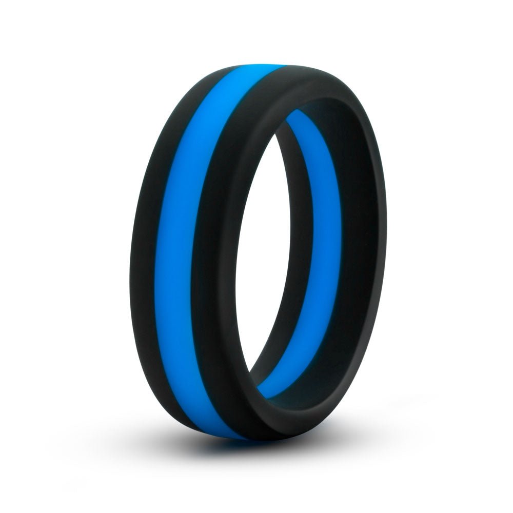 Performance - Silicone Go Pro Cock Ring - Black/blue/black - Time4Task2Toys