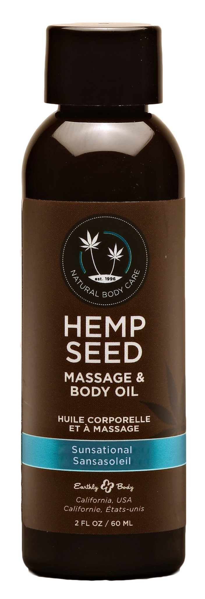 Hemp Seed Massage and Body Oil - Sunsational 2 Fl. Oz/ 60ml - Time4Task2Toys